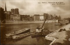 Paris CPA Panorama de la Seine vers l'ile St Louis