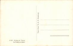 Szenen und Standards Algerien-CPA das Gebet der Wuste (Kamelkamel)