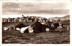 Szenen Algerien-CPA und Standardlager der Nomaden