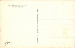 Szenen- und Reitstandards Algerien-CPA des Sudens