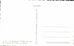 Szenen Algerien-CPA und Standarddurchgang des Dunesandes zur Sonne