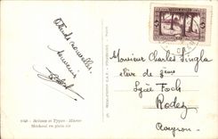 Szenen und Standards Algerien-CPA das merchpui das ein Lamm im Freien grillen