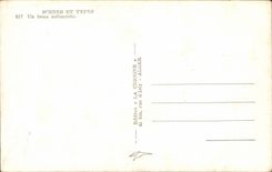 Szenen und Standards Algerien-CPA ein schones meharist (Kamelkamel)