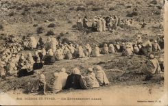 Szenen und Standards Algerien-CPA eine arabische Beerdigung