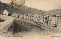 Szenen und Standards Algerien-CPA das Gebet des Abends