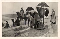 Szenen und Standards Algerien-CPA das Gebet der Wuste