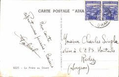 Szenen und Standards Algerien-CPA das Gebet der Wuste