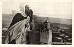 Szenen und Standards Algerien-CPA der Muezzin