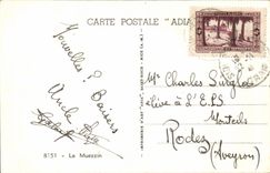 Szenen und Standards Algerien-CPA der Muezzin