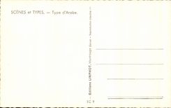 Szenen und Art Arten Algerien-CPA von Arabisch