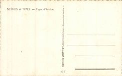 Szenen und Art Arten Algerien-CPA von Arabisch