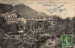 Algeria Oran CPA the military circle and the fort of SAnta Cruz