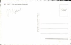 Algeria Oran CPA a corner of the municipal park