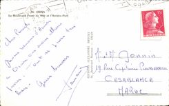 Algeria Oran CPA the boulevard Sea front and the arrear port