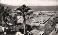 Algeria Oran CPA Train station maritime sight of the Letang walk