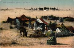 Szenen und Standards Douar (Eselsesel) Algerien-CPA