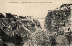 Algerien Constantine CPA der Steg Sidi Herr Cid und Kehlen von Rhimmel