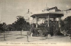 Algerien Constantine CPA der Kiosk von Musik und von Rathaus