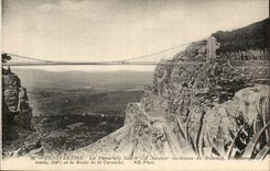 Algerien Constantine CPA der Steg Sidi Herr Cid und die Strasse vom Gesims