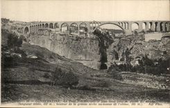 Algerien Constantine CPA die Brucke Sidi Rached