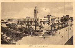 Algeria Oran CPA Train station View