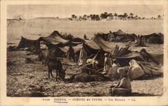 Constantine - Algerien - Algerien - Afrika - Afrika - Biskra - Szenen und Arten - Douar - CPA