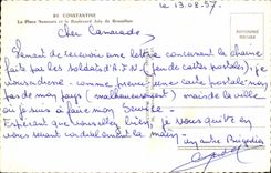 Constantine - der Nemours Platz und die Prachtstrasse Jolly de Bressillon - CPA