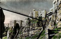 Constantine - Algerien - Afrika - der Perragaud Steg und das Medersa - CPA