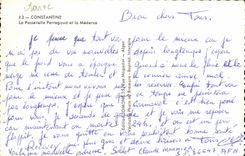 Constantine - Algerien - Afrika - der Perragaud Steg und das Medersa - CPA