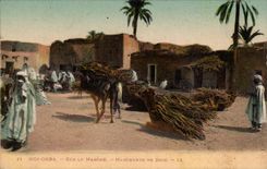 Algeria CPA Sidi Okba On Market Commercial of wood