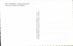 Algeria CPA Ghardaia the place of the market