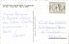 Algeria CPA Kiss of Bechar (ass donkey)