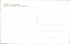 Garten Algerien-Biskra CPA Constantine des transatlantischen Hotels