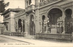 Algeria CPA Biskra Constantine Frontage of the town hall
