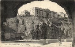 Algerien CPA Biskra Constantine die Hochschule gesehen vom Gesims