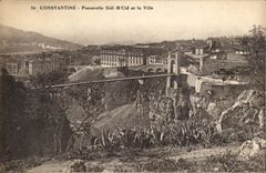 Steg Sidi Herr Cid und die Stadt Algerien-Constantine CPA