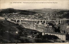 Panorama Algerien-Constantine CPA genommen von der Strasse von Setif und von Brucke Sidi Rached