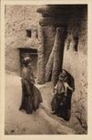 Algeria Constantine CPA Biskra with the door of a house