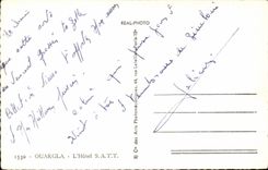 Algerien-MODERNES KARTE ouargla das SAtT Hotel