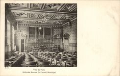 Paris CPA Hotel de ville SAlle seances du conseil municipal