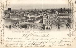 Paris CPA Panorama Vue prise de Saint Gervais