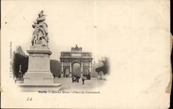 Paris CPA Quand meme ! Place du CArrousel