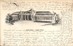 Paris CPA Grand Palais Frontage of Antin