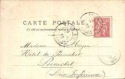 Paris CPA Grand Palais Frontage of Antin