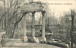 Paris CPA Park Heap ruins