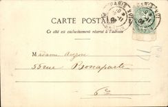 Paris CPA Park Heap ruins