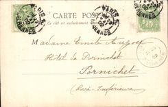 Paris CPA Hillocks Chaumont Suspended bridge