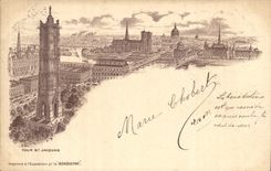 Paris CPA Tour St Jacques (publicite Benedictine)