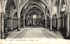 Paris CPA La Sainte Chapelle La crypte