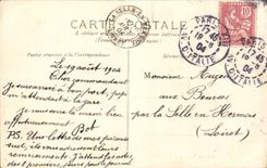 Paris CPA Church Saint Menard View of the street Mouffetard